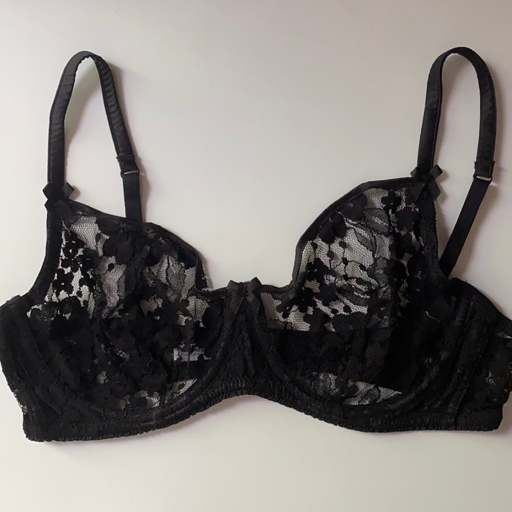 Mimi Holliday black lace bra